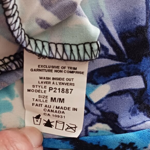 Brochure Summer Dress Blue Purple White Floral Romantic Sleeveless Embellished - Picture 5 of 6